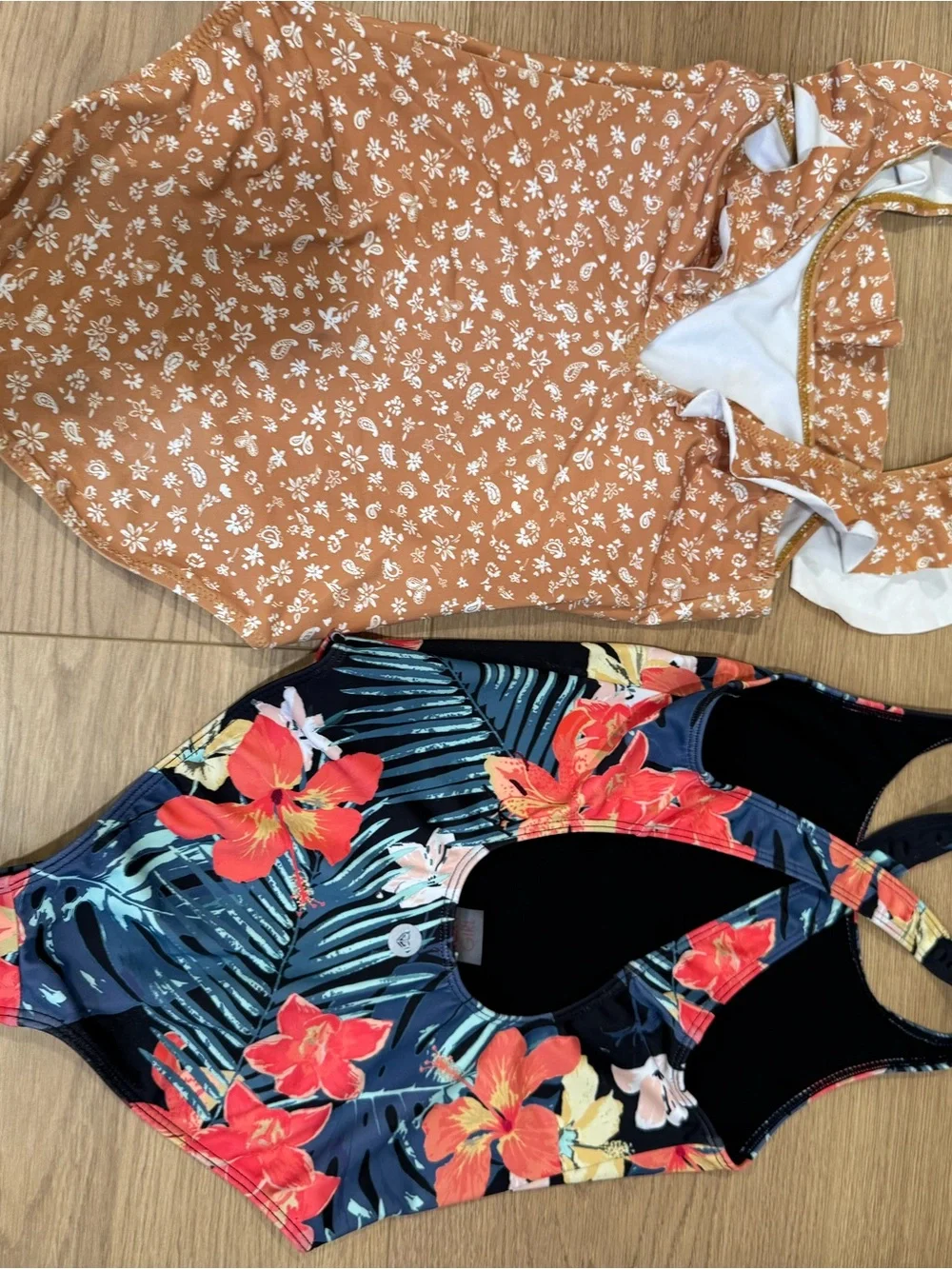 Roxy and Zara girls swimsuits